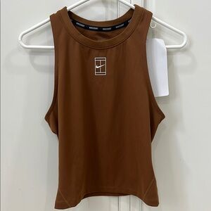 Nike Women's Muscle Tee in Brown